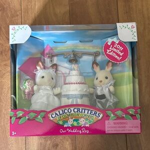 NWT Calico Critters Our Wedding Day 2011 Limited Edition